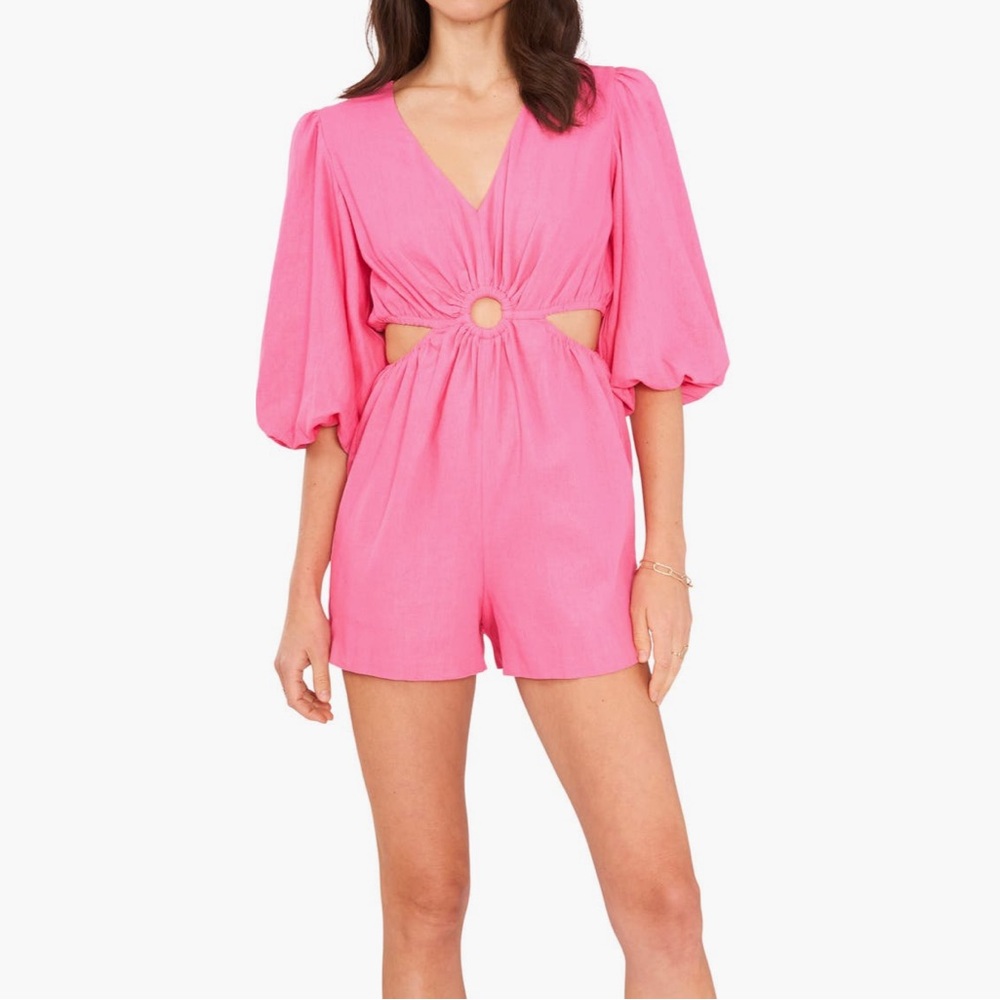 1. State Pink Cutout Romper